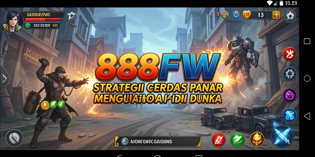 Tampilan gameplay menegangkan dari 888FW dalam aksi strategi.