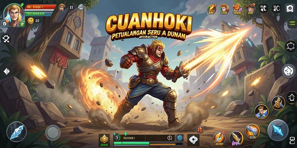 Screenshot gameplay CUANHOKI yang menampilkan aksi seru dan tantangan.