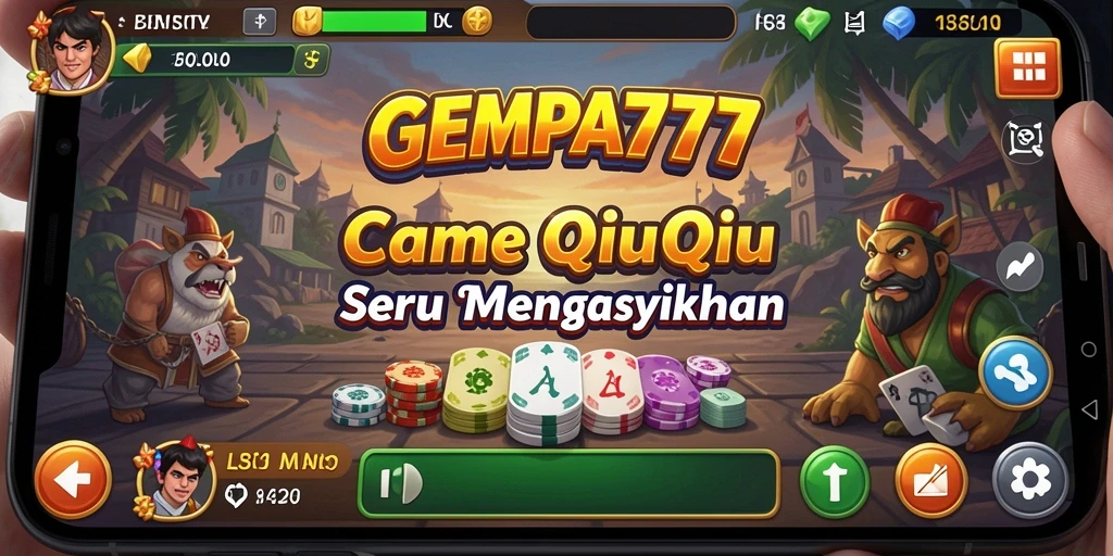 Tampilan gameplay seru dalam GEMPA777 QiuQiu.
