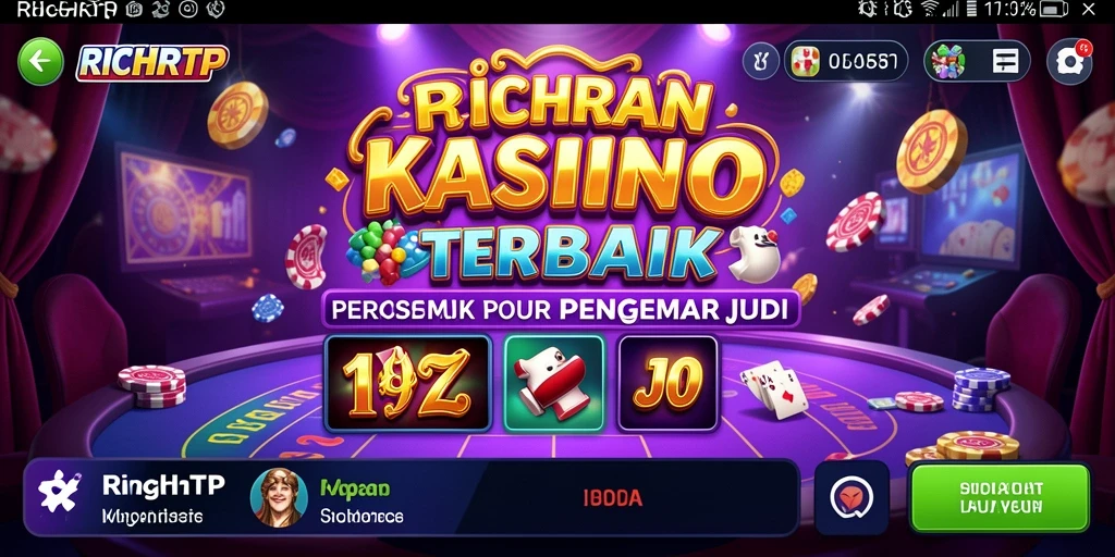 Gambaran gameplay mendebarkan RICHRTP di kasino virtual.